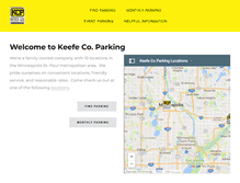 Tablet Screenshot of keefecoparking.com